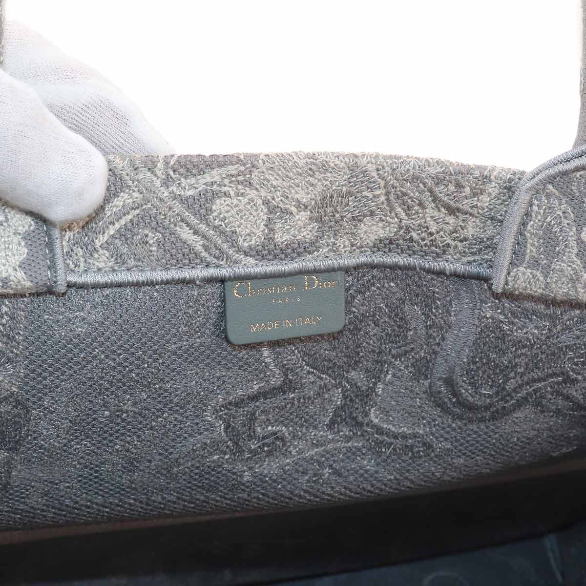 Toile De Jouy Book Tote Large Bag Canvas Gray M1286ZTDT