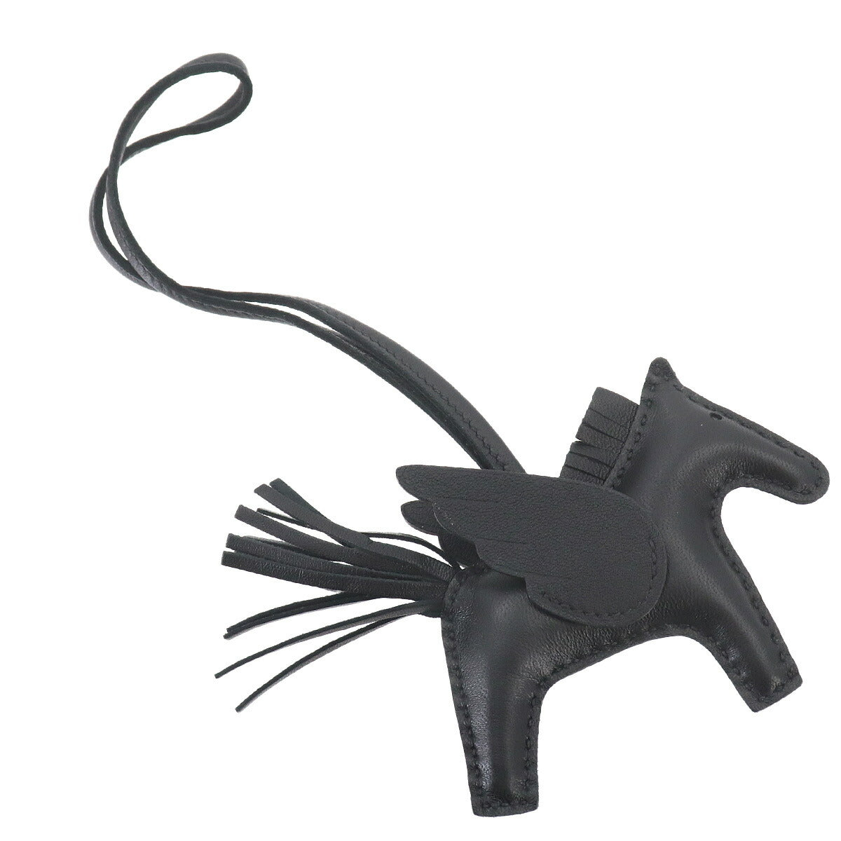 Rodeo Pegasus PM Bag Charm Agneau Milo Veau Swift So Black