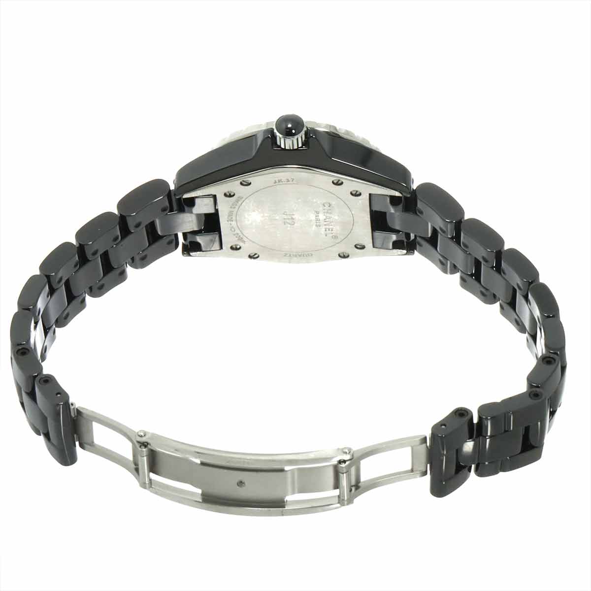 J12 H1625 12P Diamond Quartz Black Dial Ladies Watch