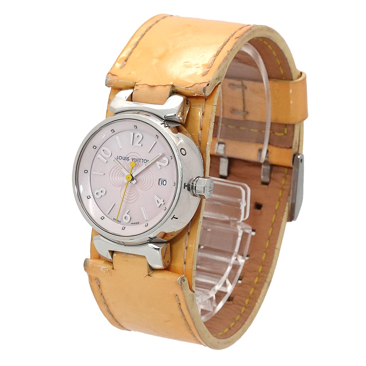 Tambour Q1216 Quartz Pink shell Dial Ladies Watch