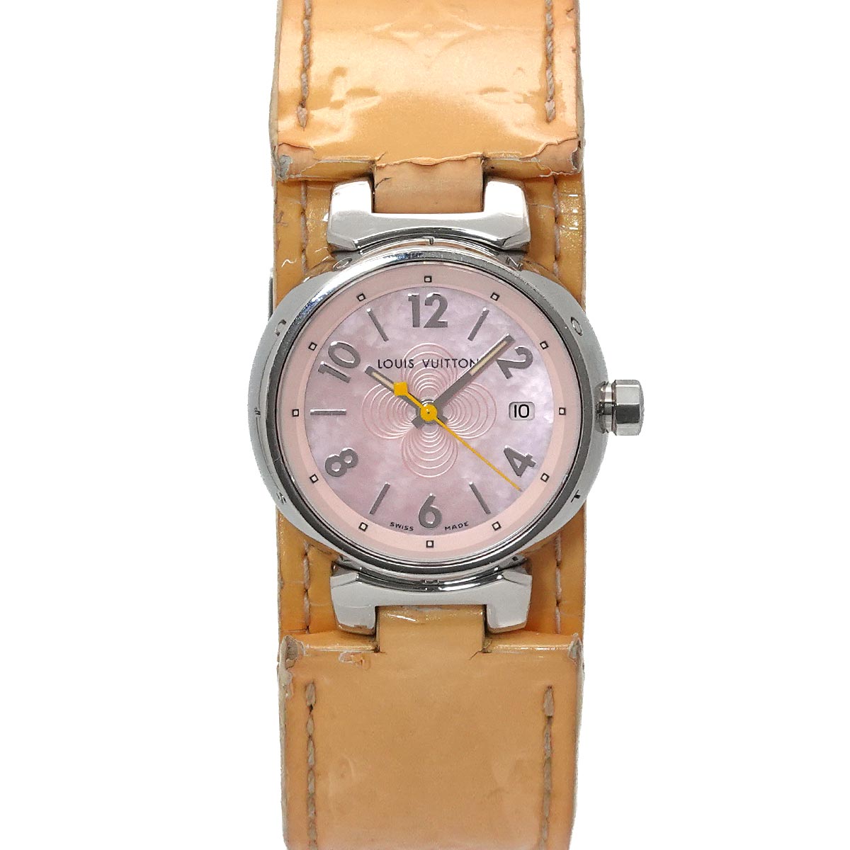 Tambour Q1216 Quartz Pink shell Dial Ladies Watch