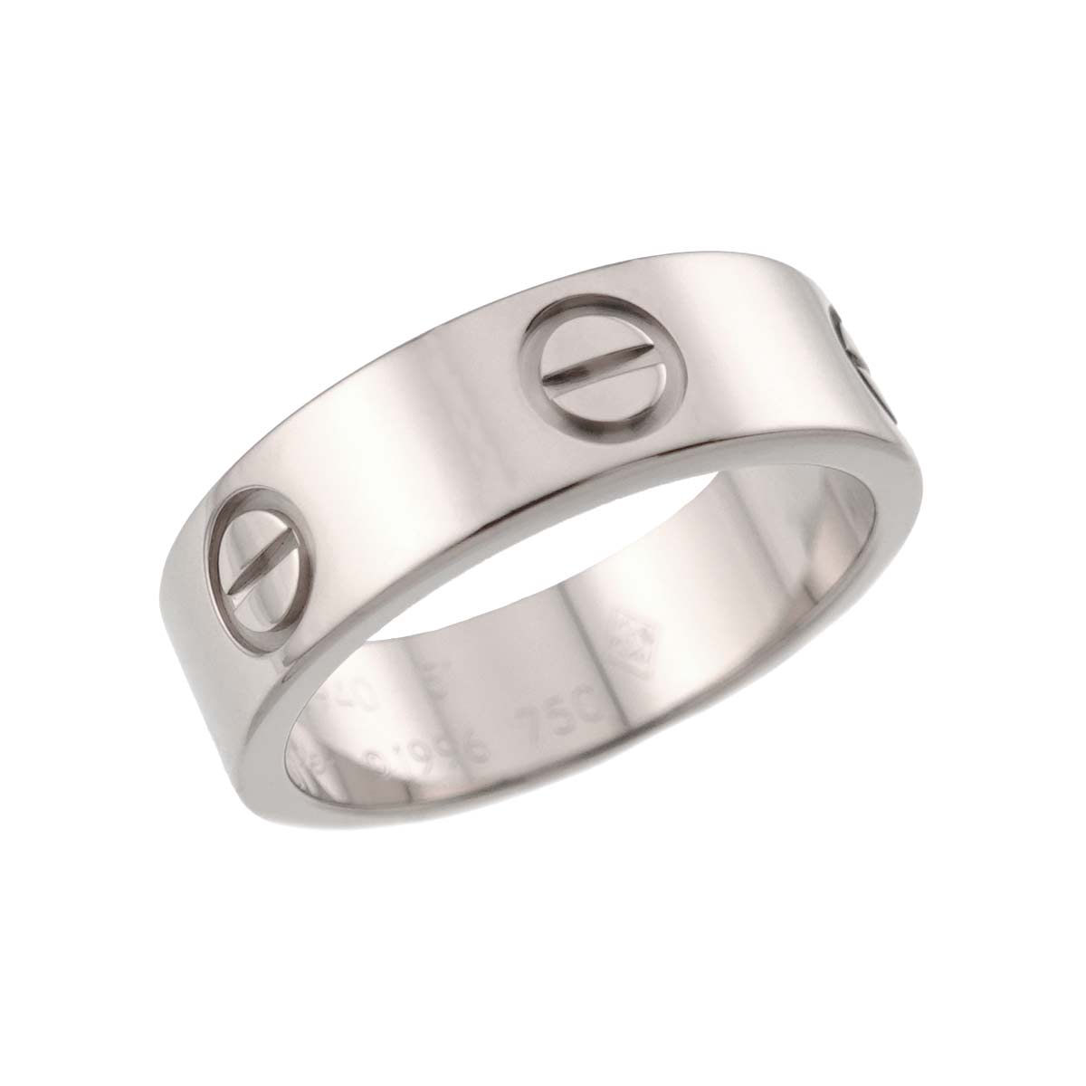 Love Ring 18K White Gold 750 size51 5.25-5.5(US)