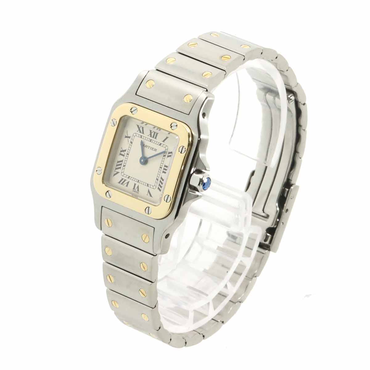 Santos Galbee W20012C4 750 YG Cream Dial Ladies Watch