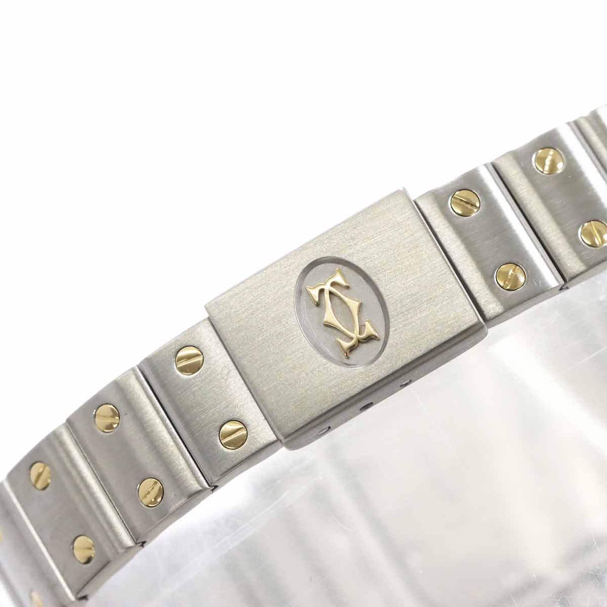Santos Galbee W20012C4 750 YG Cream Dial Ladies Watch