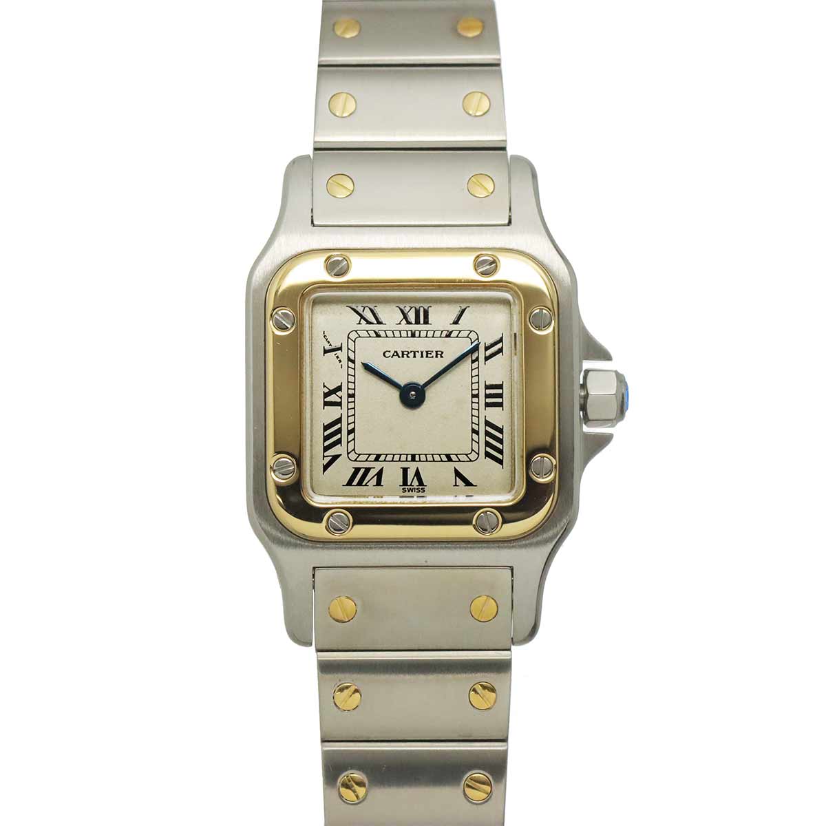 Santos Galbee W20012C4 750 YG Cream Dial Ladies Watch