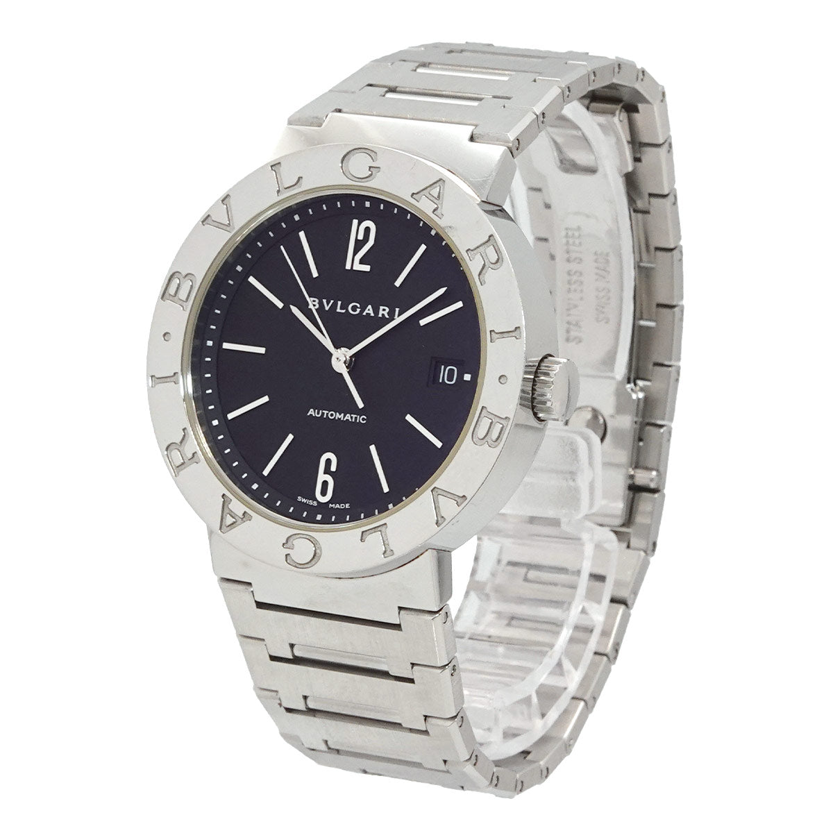 BVLGARIBVLGARI BB38SSAUTO Date Automatic Black Dial Mens