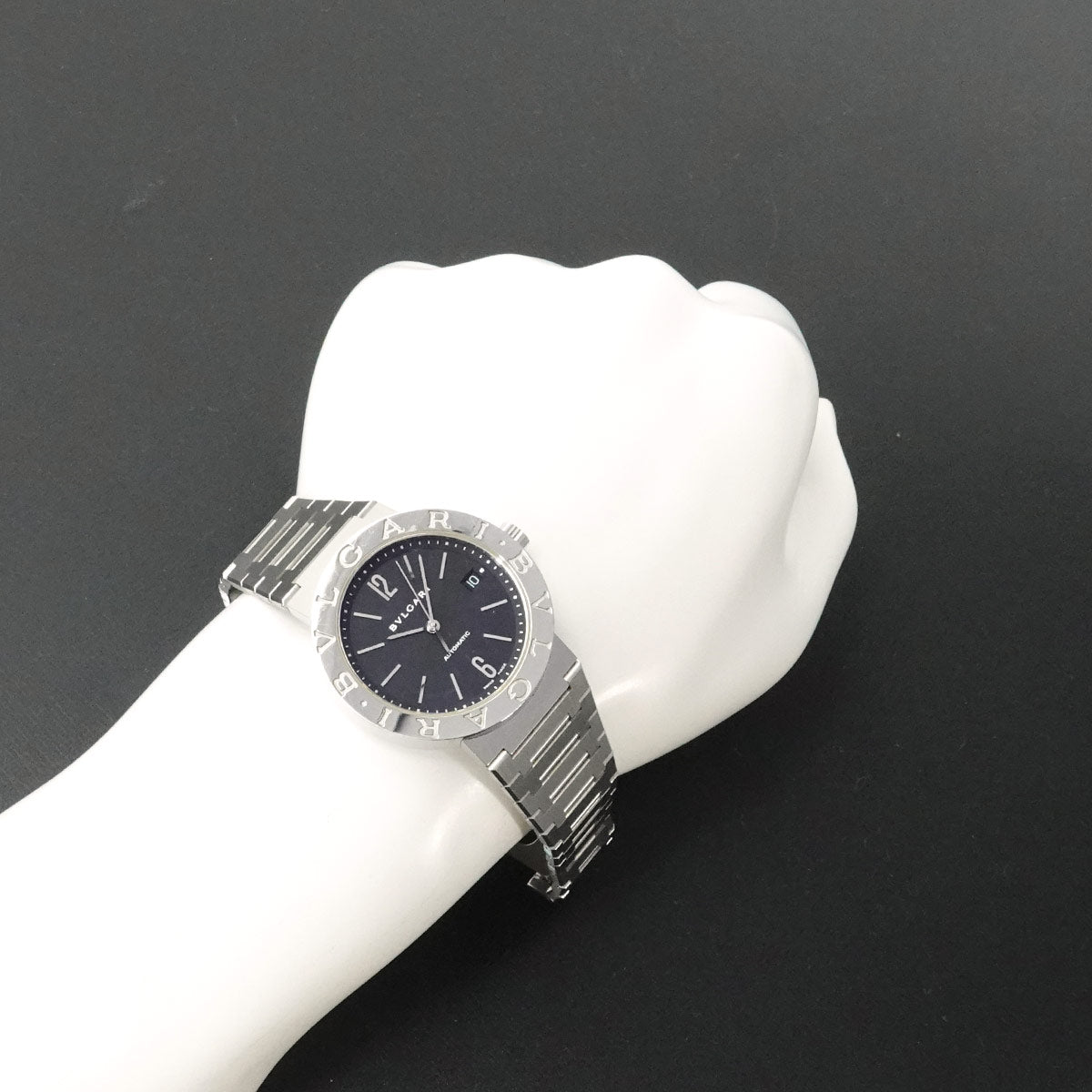 BVLGARIBVLGARI BB38SSAUTO Date Automatic Black Dial Mens