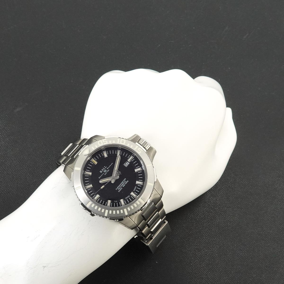 Engineer Hydrocarbon DeepQUEST DM3000A SCJ BK Black Dial Mens