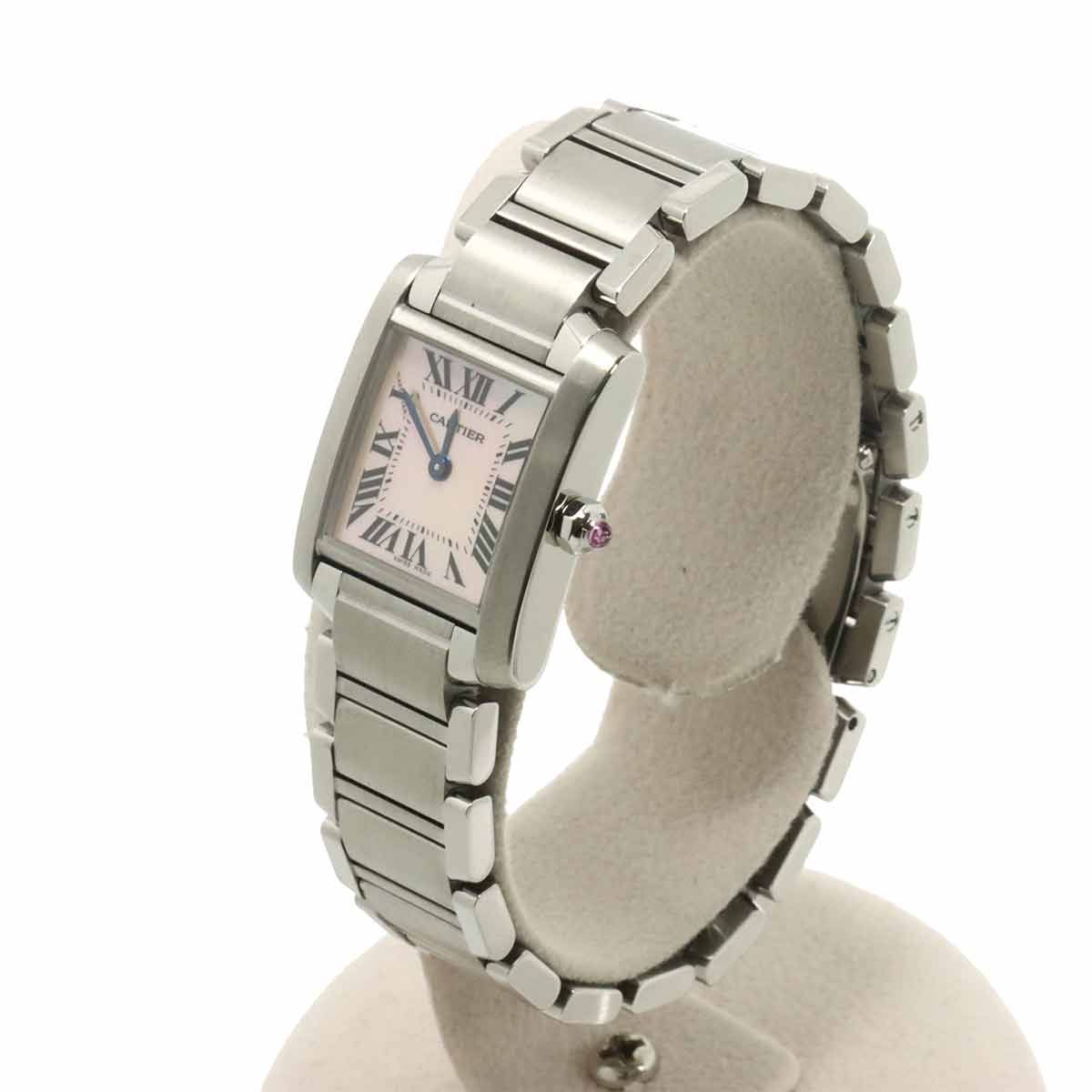Tank Francaise SM W51028Q3 Quartz Pink Shell Dial Ladies