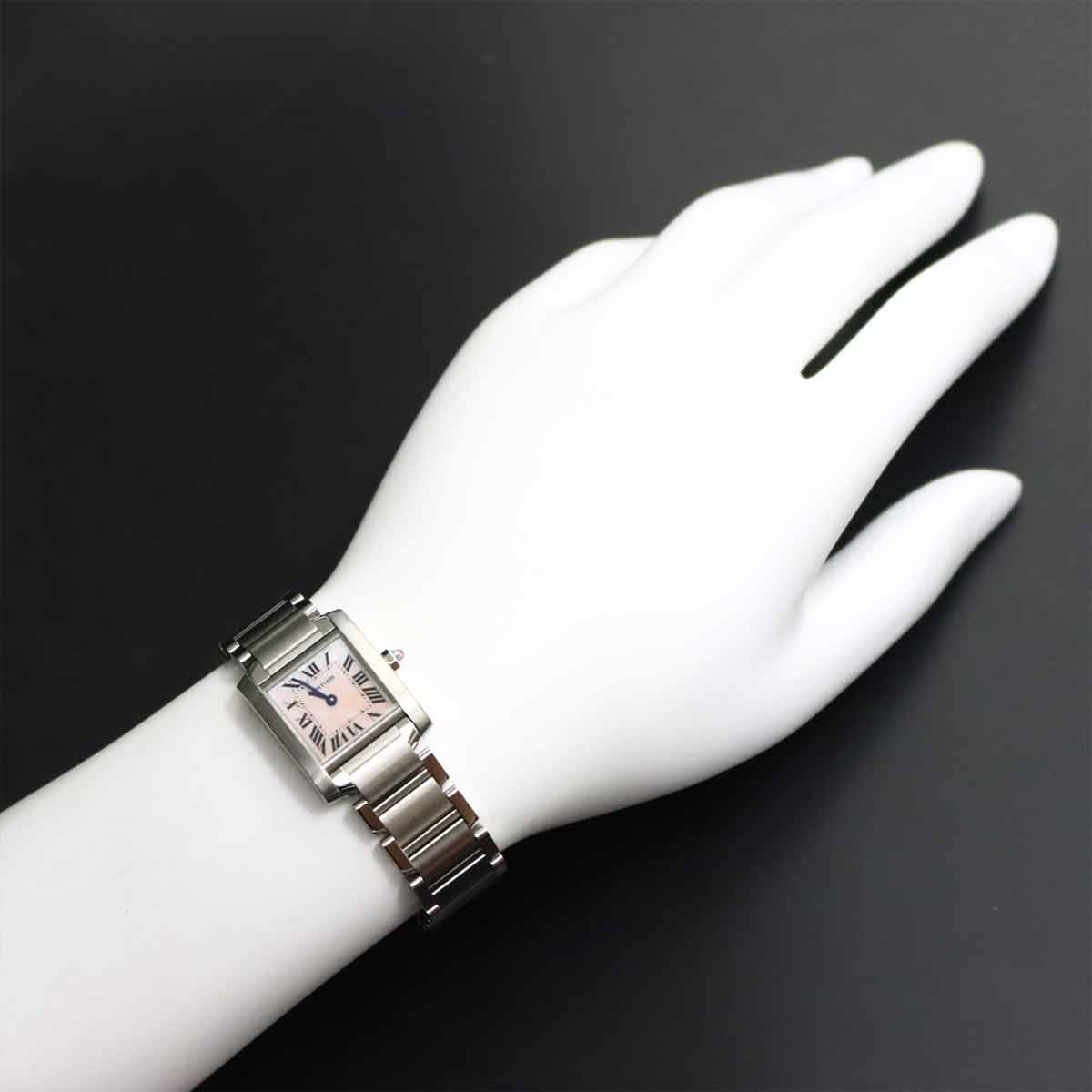 Tank Francaise SM W51028Q3 Quartz Pink Shell Dial Ladies
