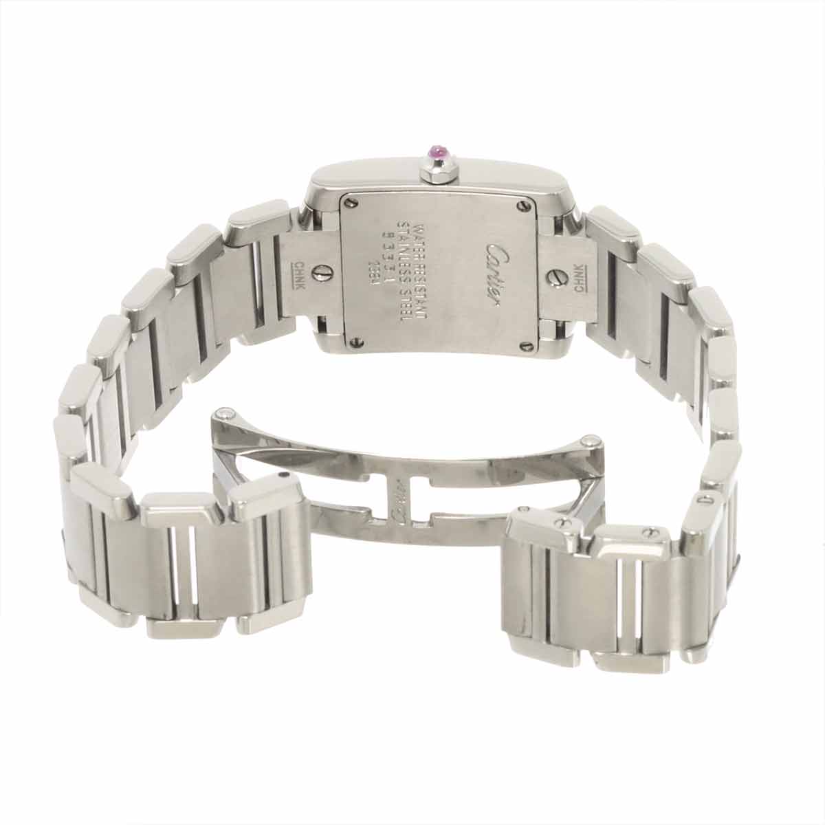 Tank Francaise SM W51028Q3 Quartz Pink Shell Dial Ladies