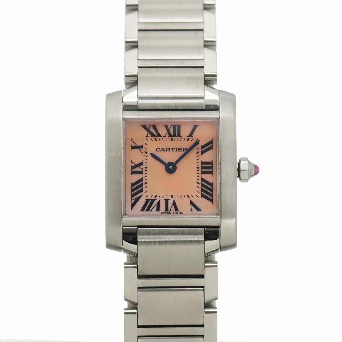 Tank Francaise SM W51028Q3 Quartz Pink Shell Dial Ladies
