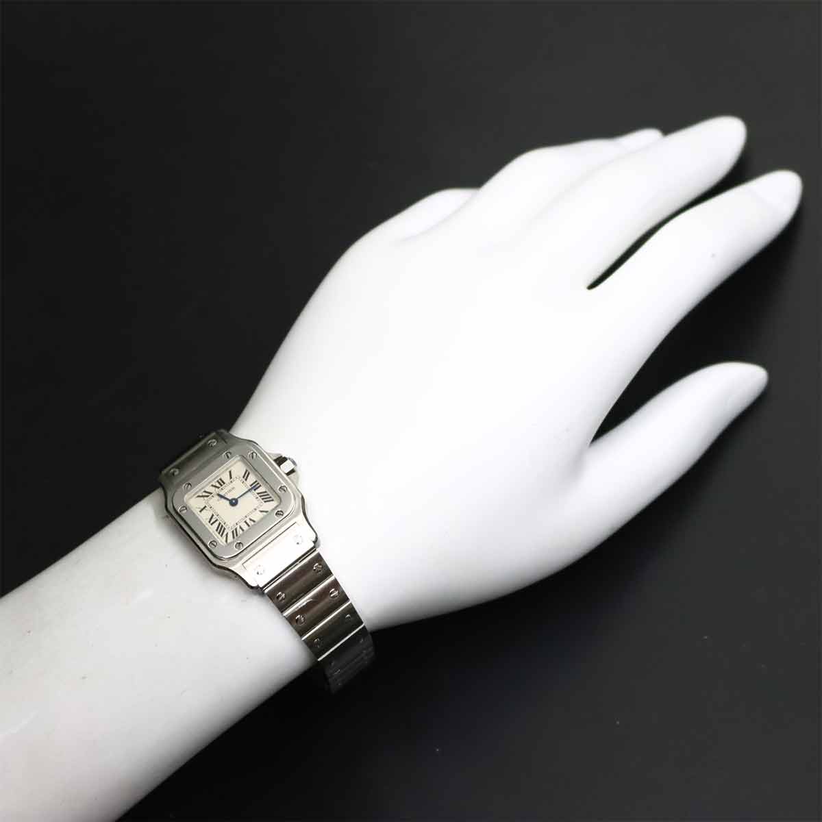 Santos Galbee SM W20056D6 Cream Dial Quartz Ladies Watch