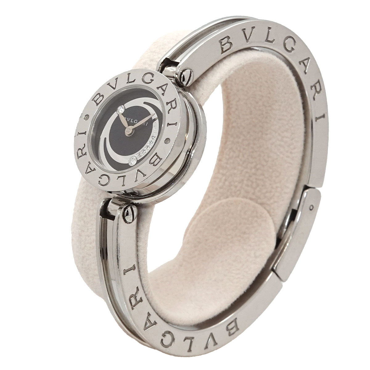 B-Zero1 BZ22S Bangle Watch Diamond Black Dial Ladies Watch