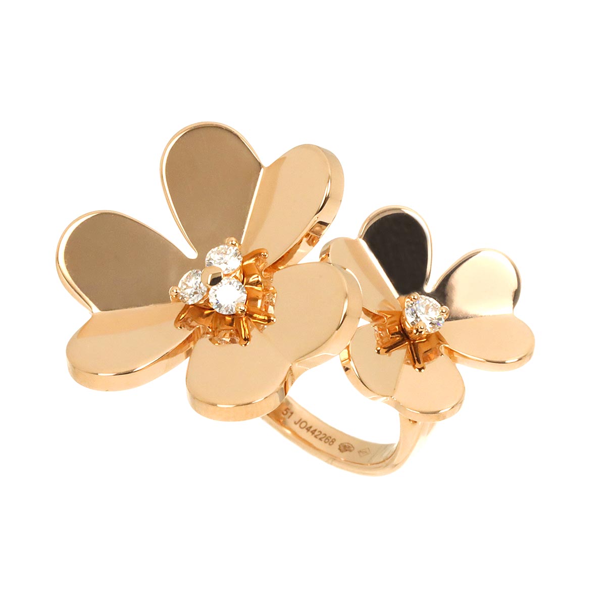FRIVOLE Diamond Ring 18K PG size51 5.5-5.75(US)