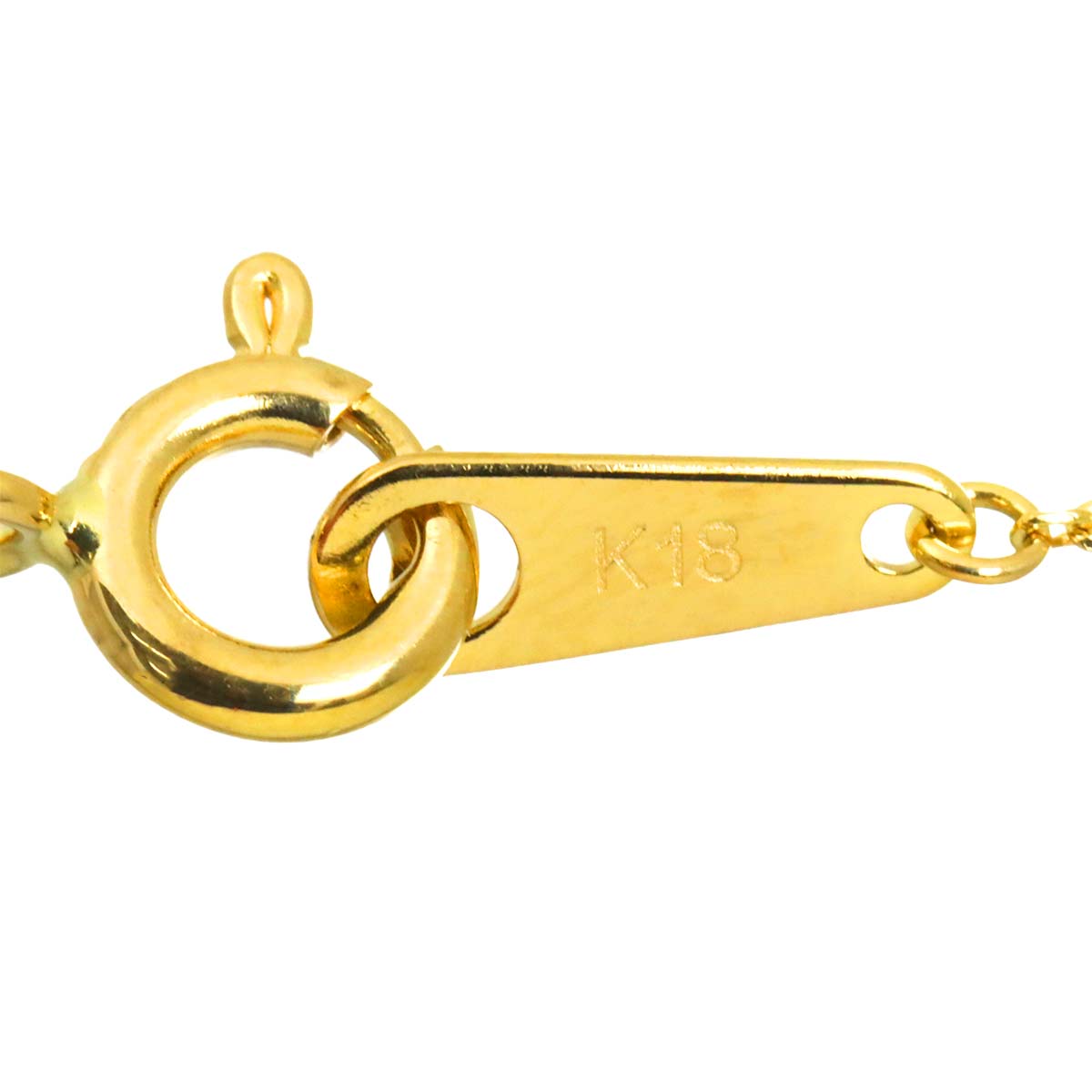 Quartz MOP Necklace 18K Yellow Gold 750