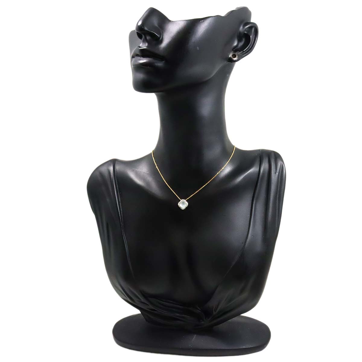 Quartz MOP Necklace 18K Yellow Gold 750