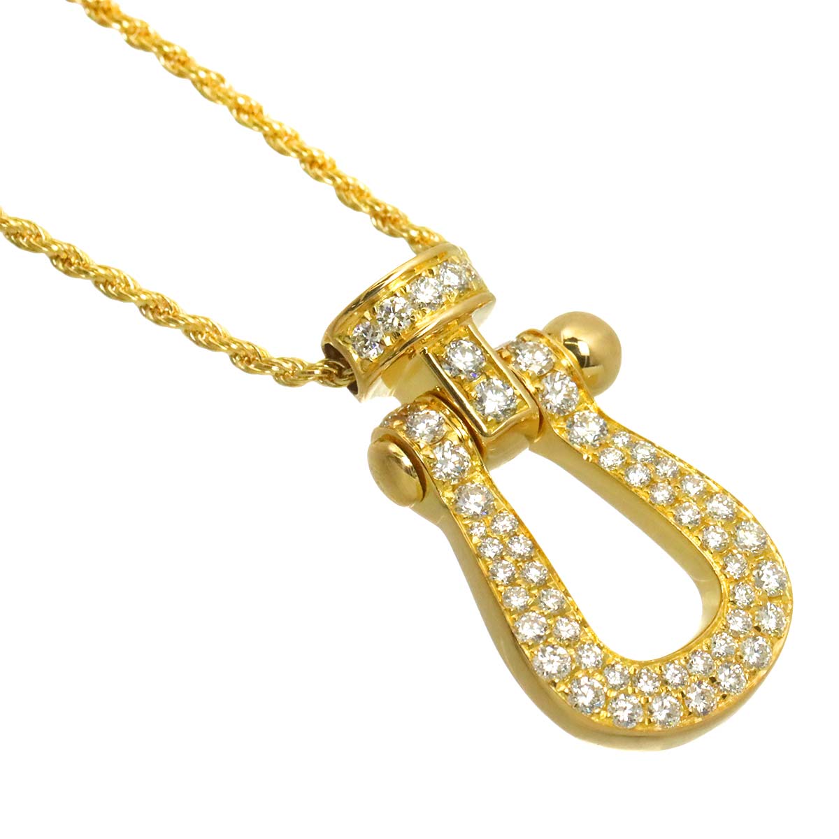 Force10 Diamond Necklace Large 18K Yellow Gold 750