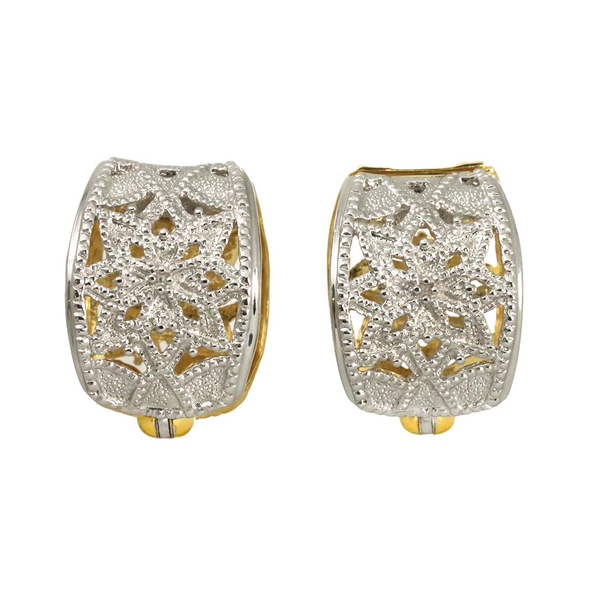 Earrings Clip-on 18K 14K K18 K14 YG WG 750 585