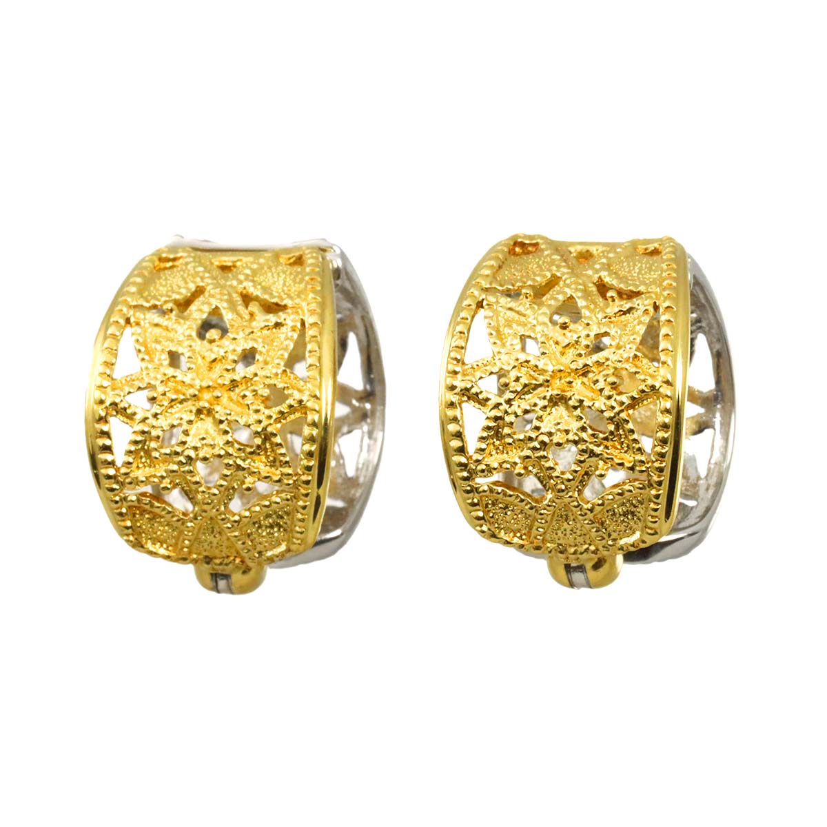 Earrings Clip-on 18K 14K K18 K14 YG WG 750 585