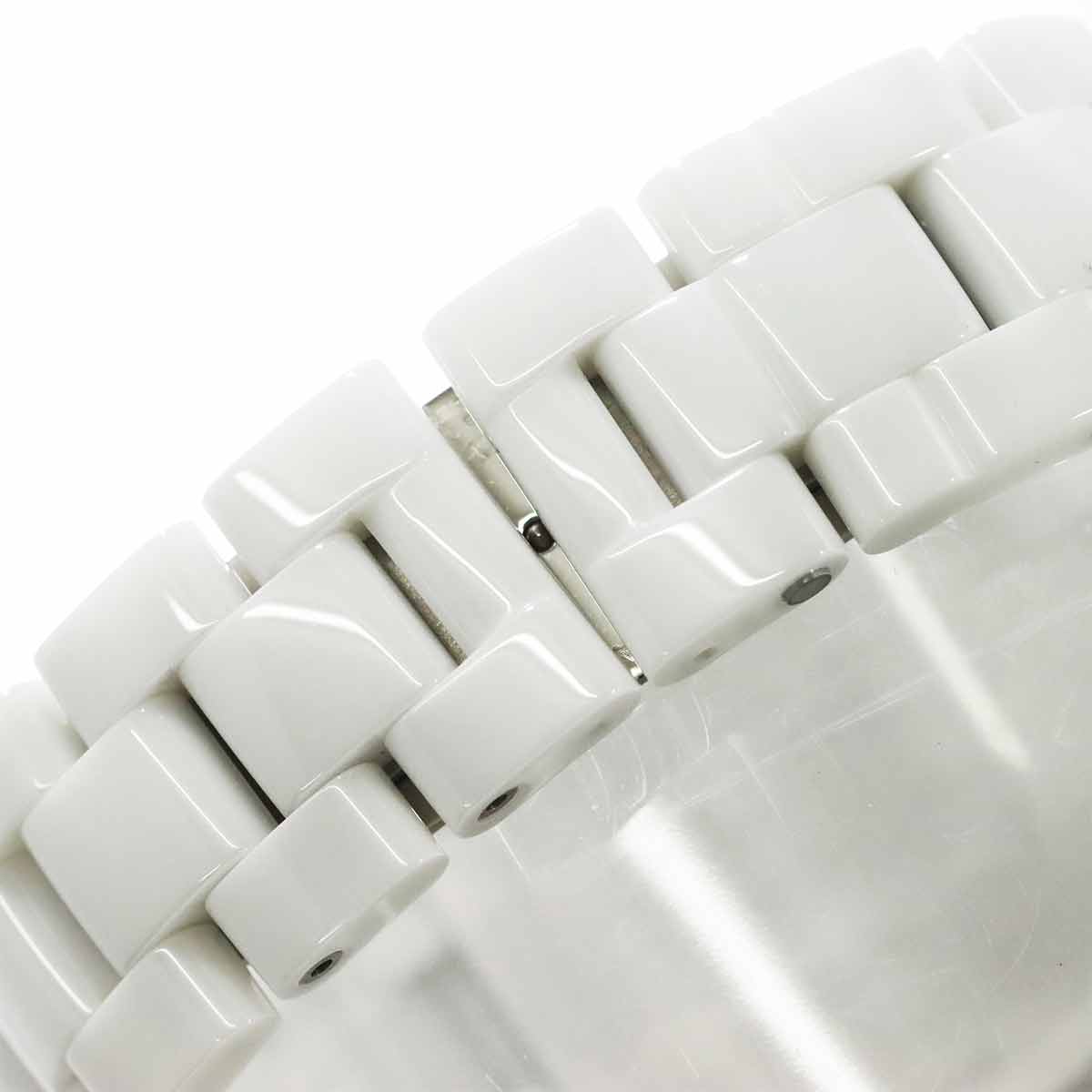 J12 Chronograph H2009 9P Diamond Date White Dial Mens Watch