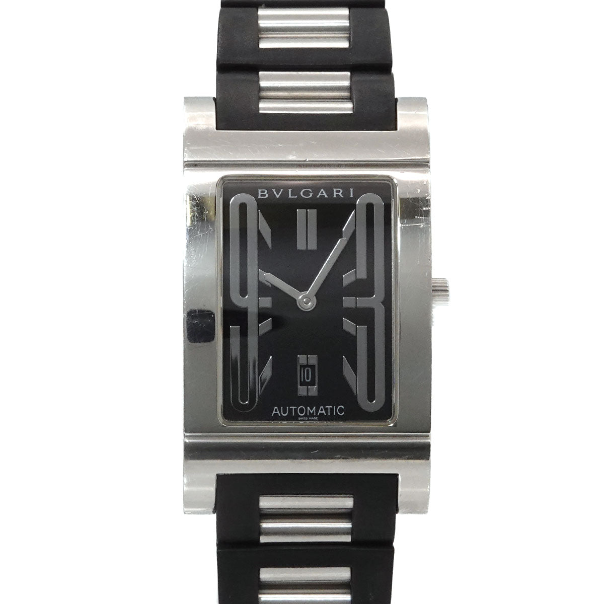 Rettangolo RT45S Automatic Date Black Dial Mens Watch
