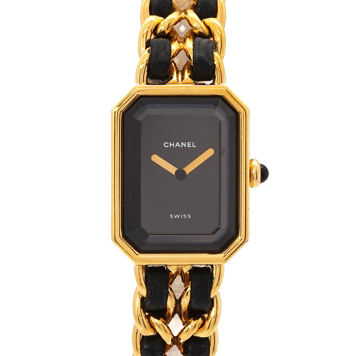 Premiere Size L H0001 Vintage Quartz Black Dial Ladies Watch