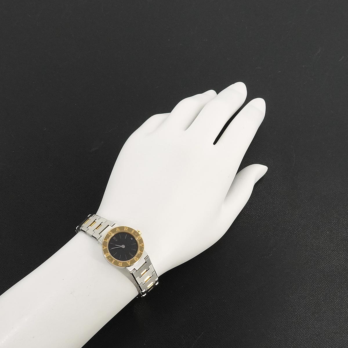 BVLGARIBVLGARI Two Tones BB23SG YG Black Dial Ladies