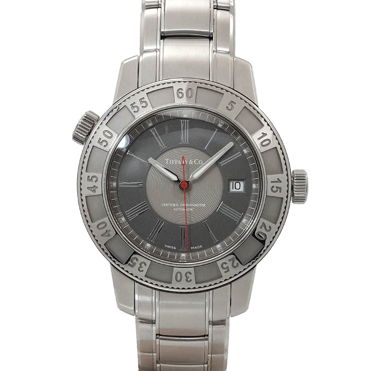 Mark T-57 Date Quartz Gray Dial Mens watch
