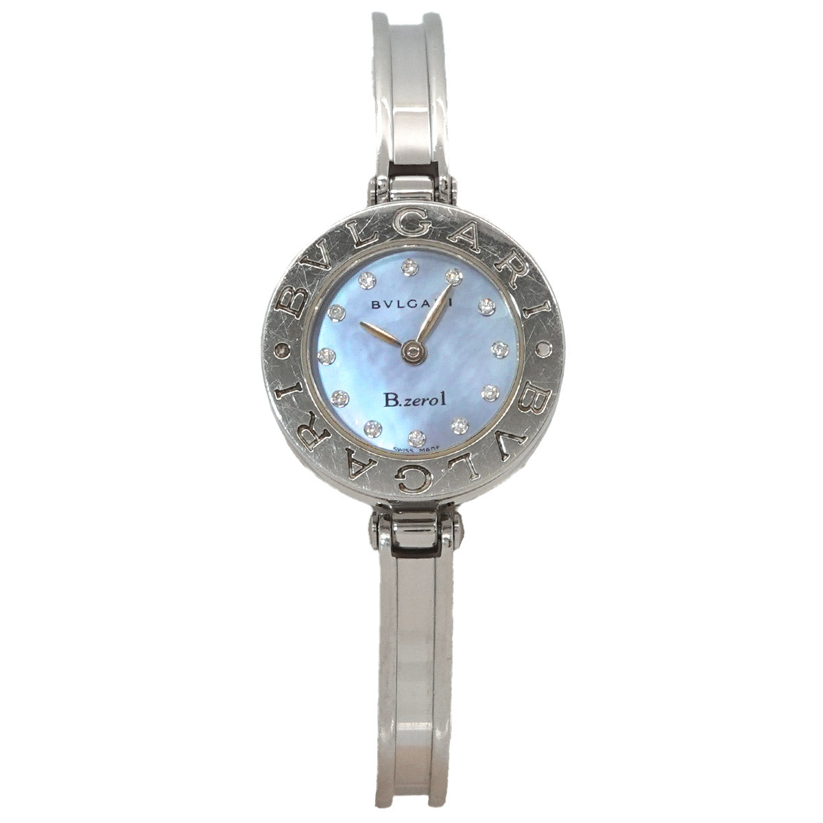 B-Zero1 BZ22S Bangle Watch Quartz Blue Shell Dial Ladies