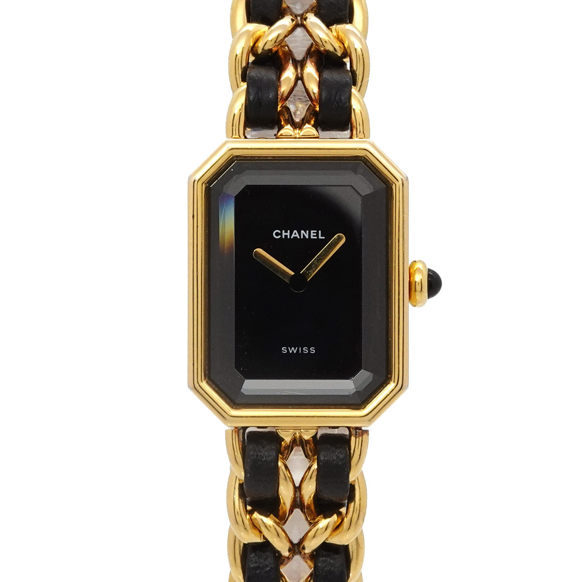 Premiere Size L H0001 Vintage Quartz Black Dial Ladies Watch