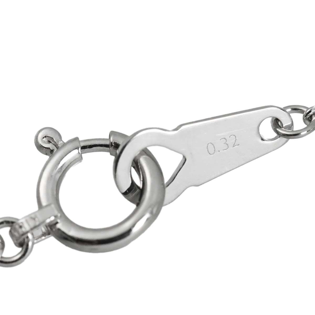 Diamond 0.32ct Necklace 18K WG White Gold 750