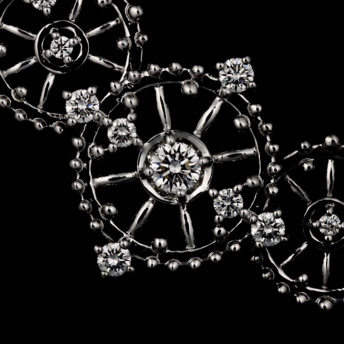 Diamond 0.32ct Necklace 18K WG White Gold 750