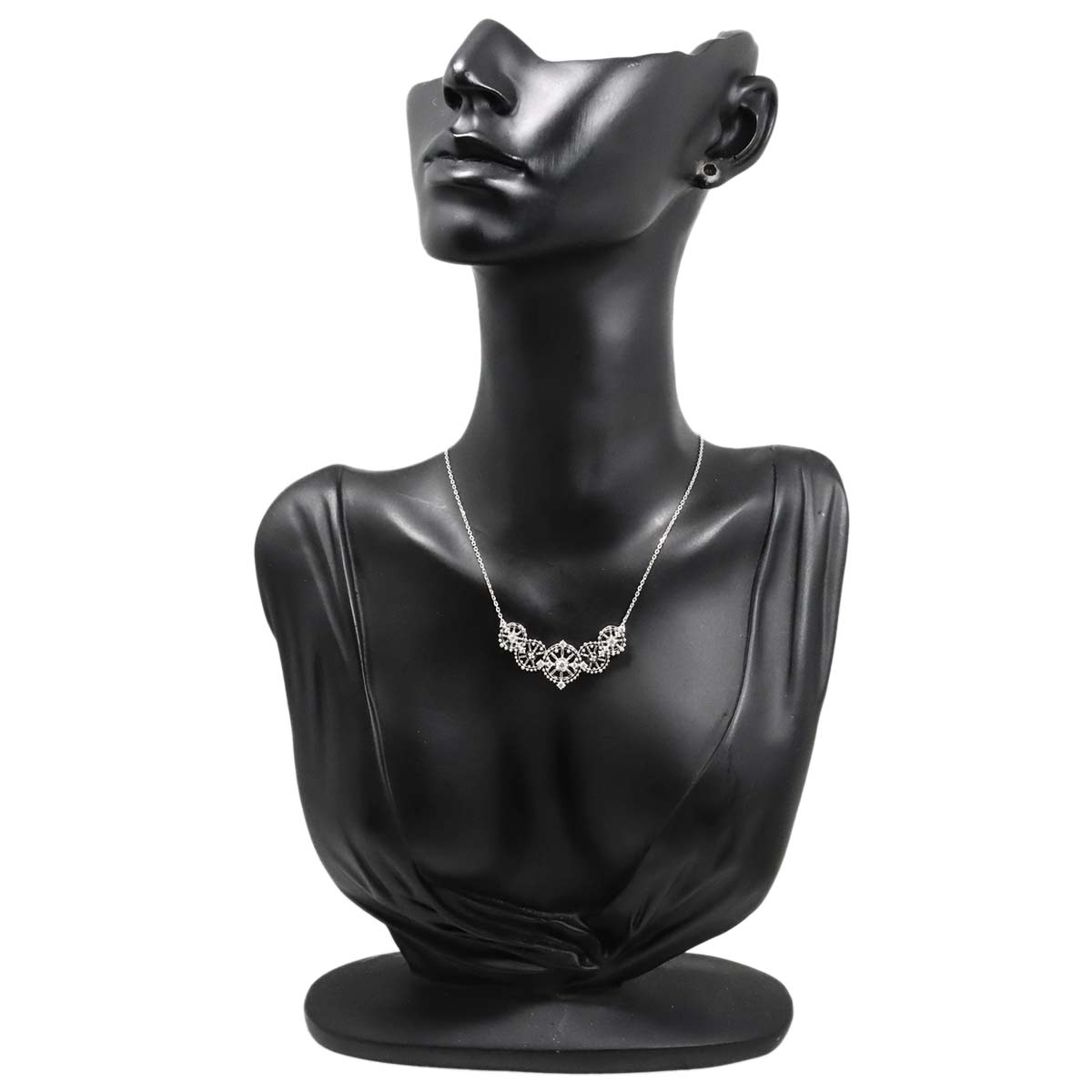 Diamond 0.32ct Necklace 18K WG White Gold 750