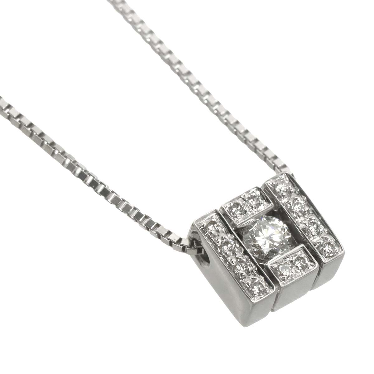Belle Epoque Diamond Necklace 18K White Gold 750
