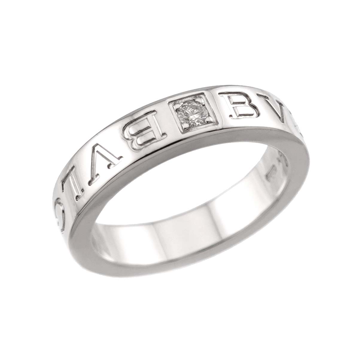 B-ZERO1 Diamond Ring 18K WG 750 size4.5-4.75(US)