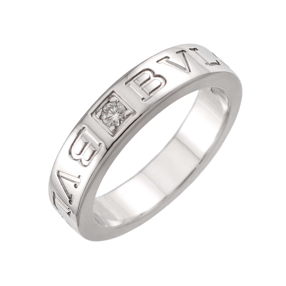 B-ZERO1 Diamond Ring 18K WG 750 size4.5-4.75(US)