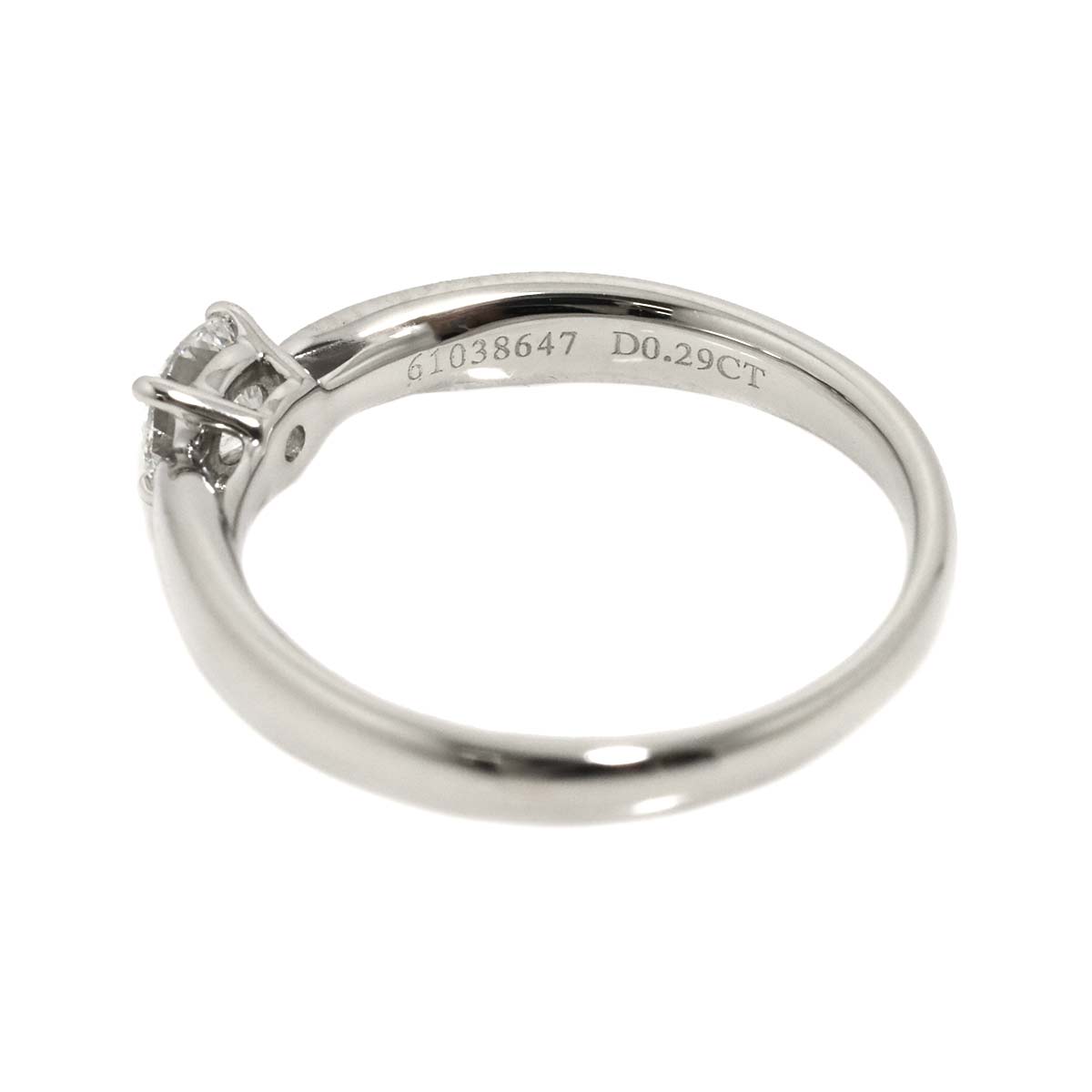 Harmony Ring Diamond 0.29ct Pt Platinum size4.5(US)