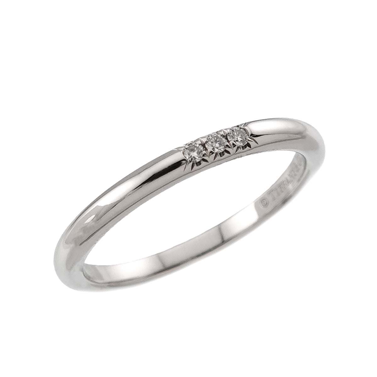 Forever Band Diamond Ring Pt Platinum Size5.75-6(US)