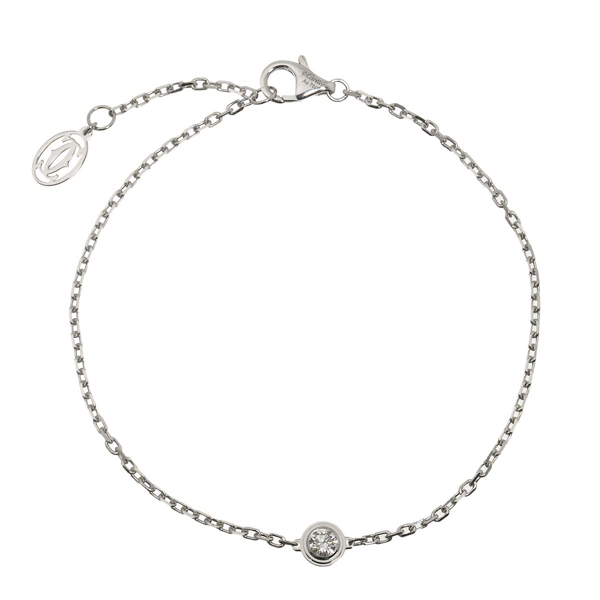 d Amour Diamond Bracelet LM 18K White Gold 750