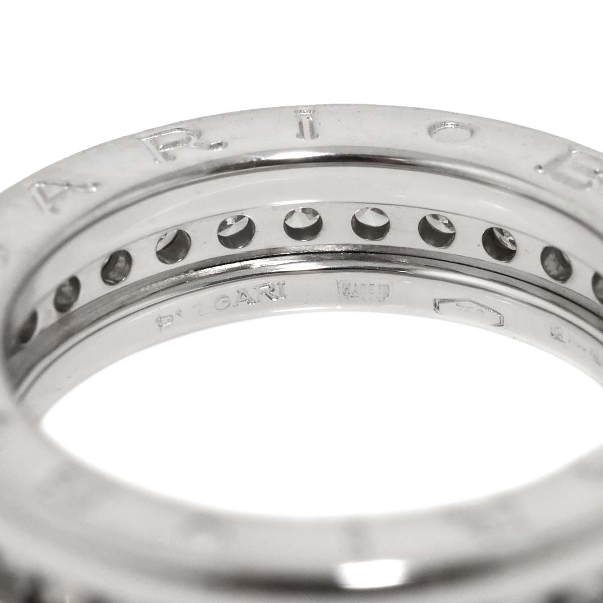 B-zero1 1Band Diamond Ring 18K WG 750 size46 3.75(US)