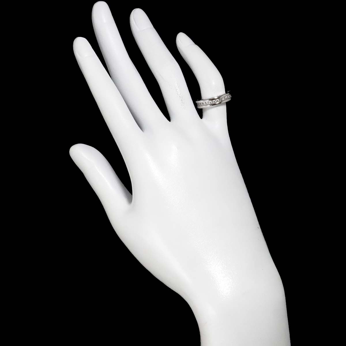 B-zero1 1Band Diamond Ring 18K WG 750 size46 3.75(US)