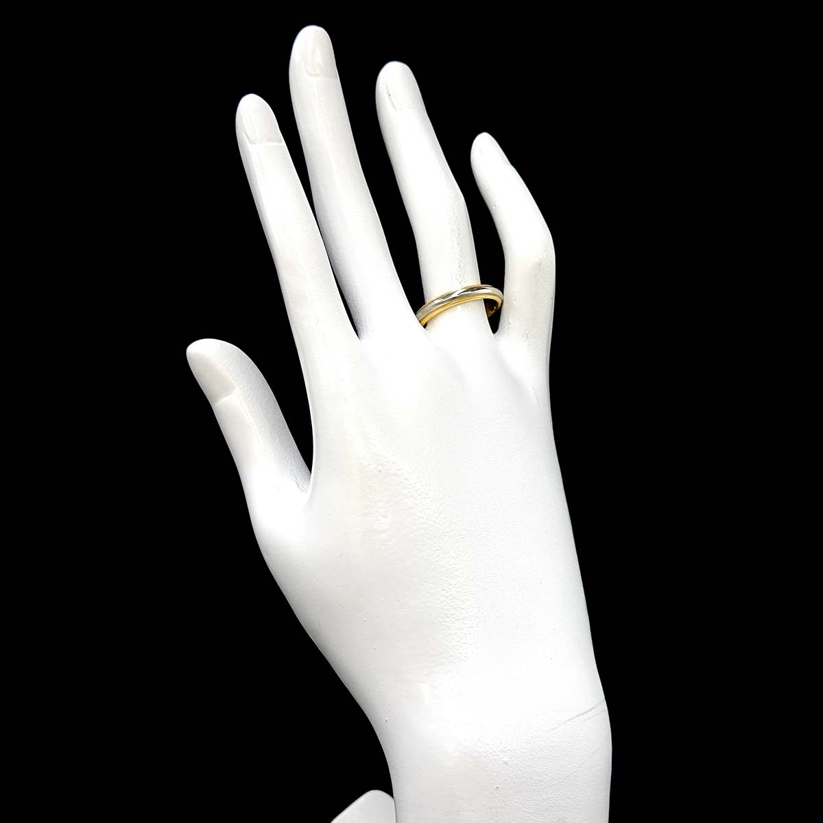 Milgrain Band Ring 18K YG 750 Pt Size7.75-8(US)