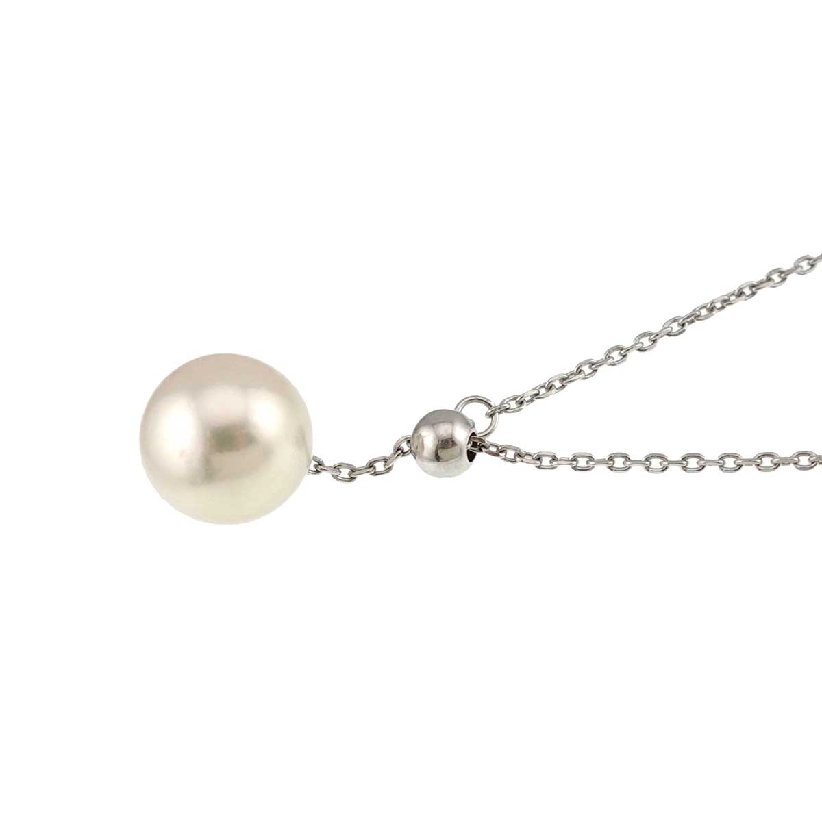 Akoya Pearl 7.8mm Necklace 18K WG 750