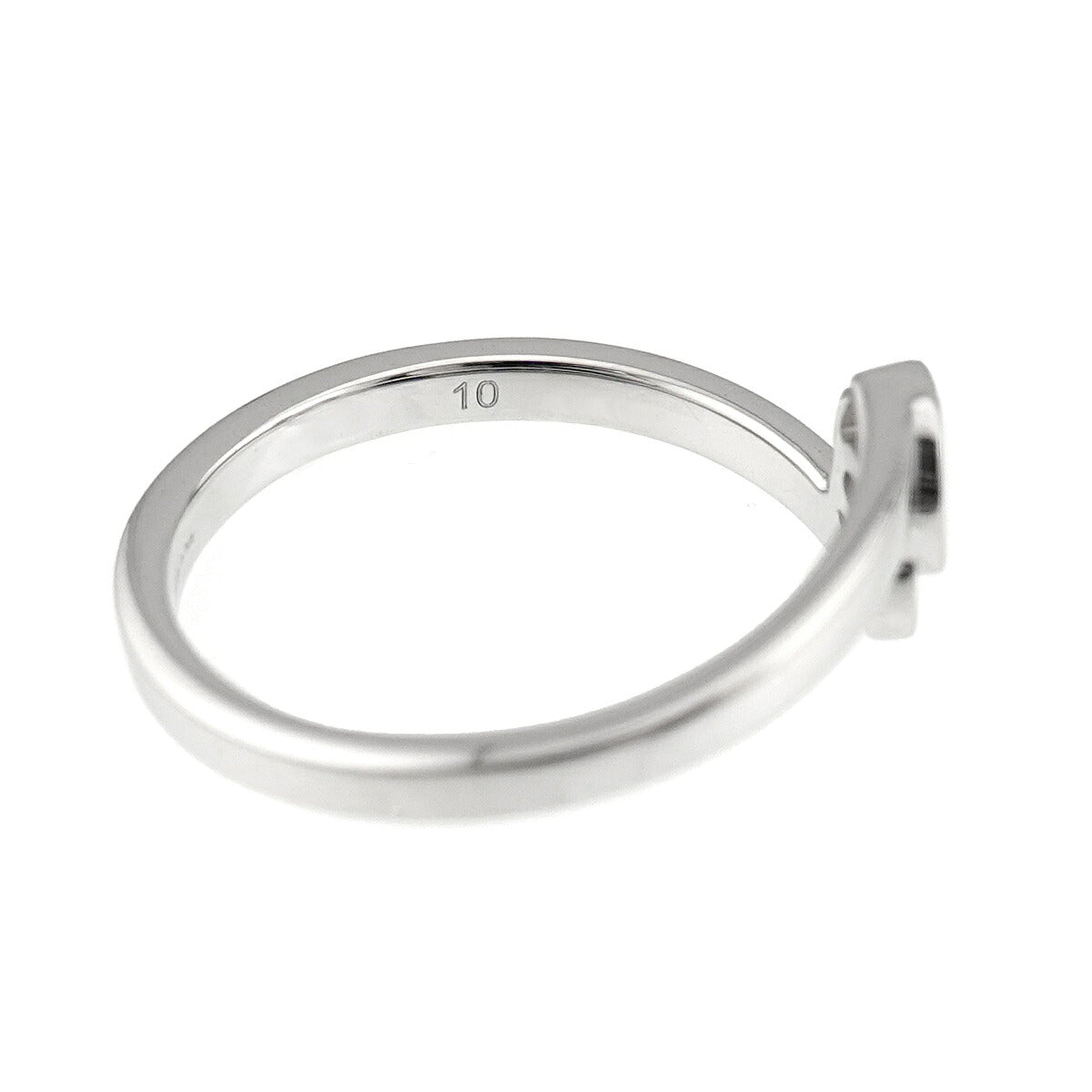 GG Logo Ring 18K WG White Gold 750 Size10 5.25(US)
