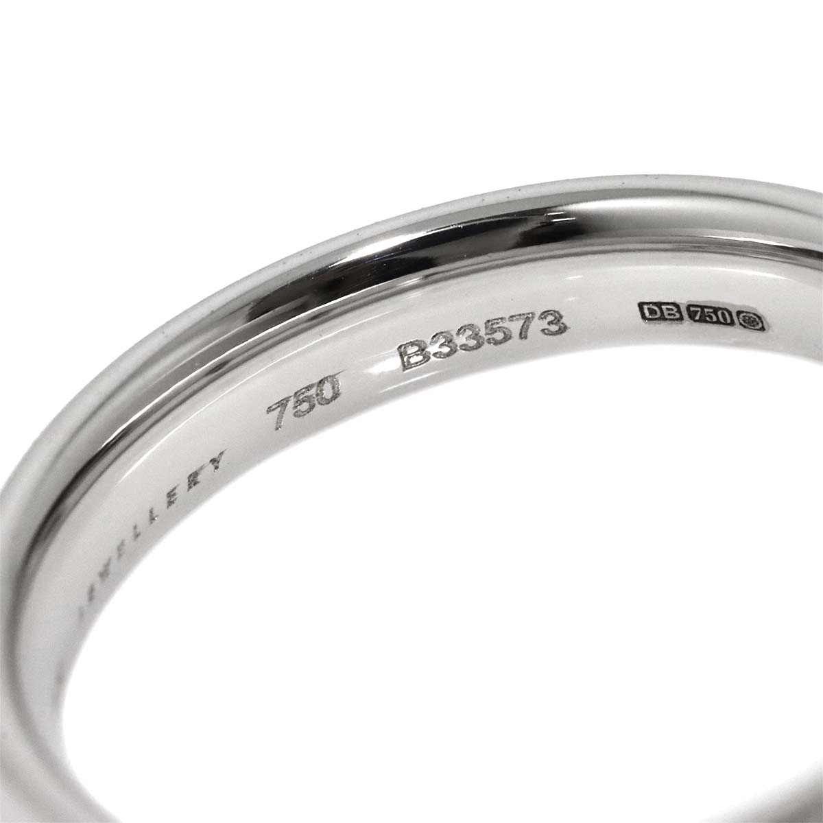 Diamond 0.12ct Ring 18K WG 750 Size6.5-6.75(US)