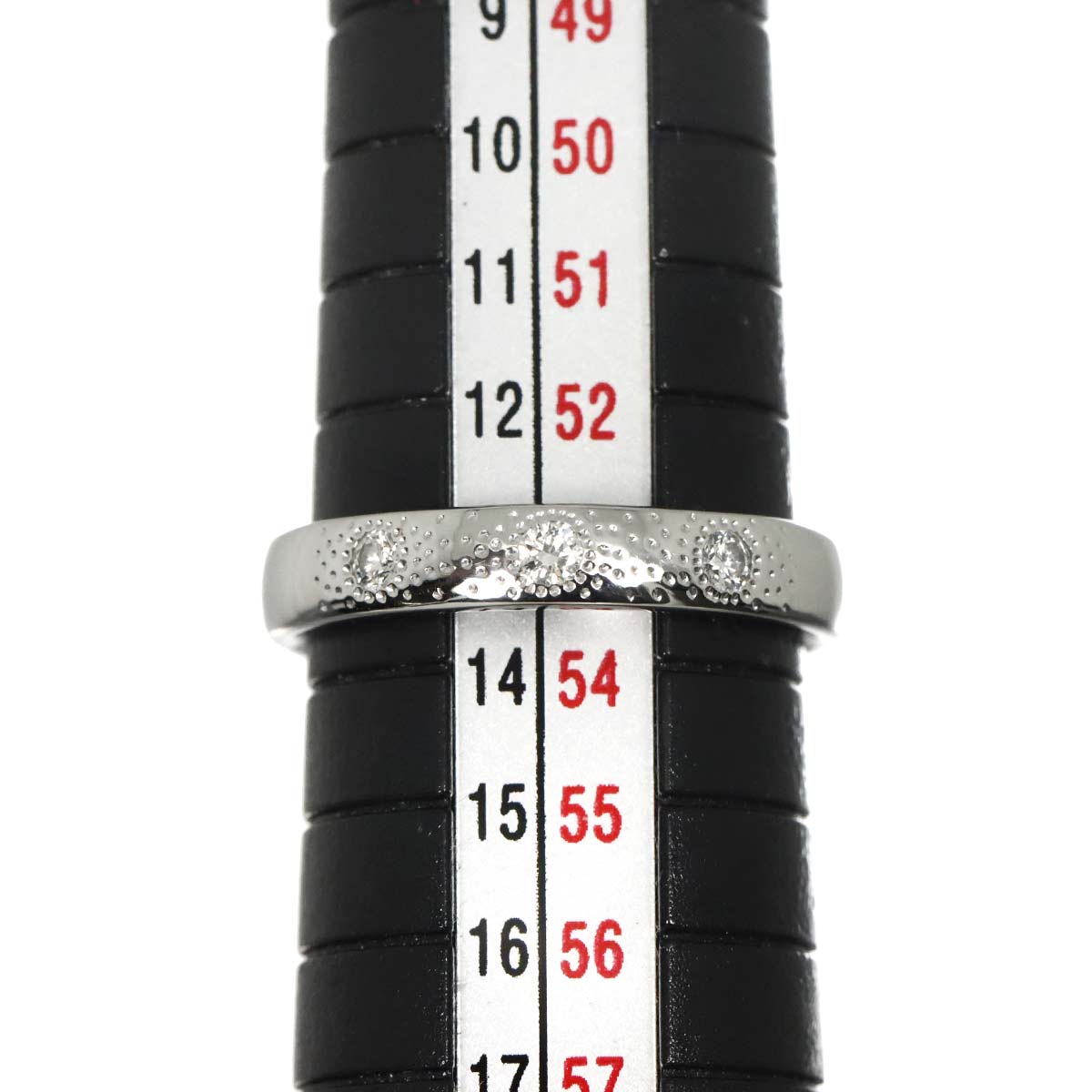 Diamond 0.12ct Ring 18K WG 750 Size6.5-6.75(US)