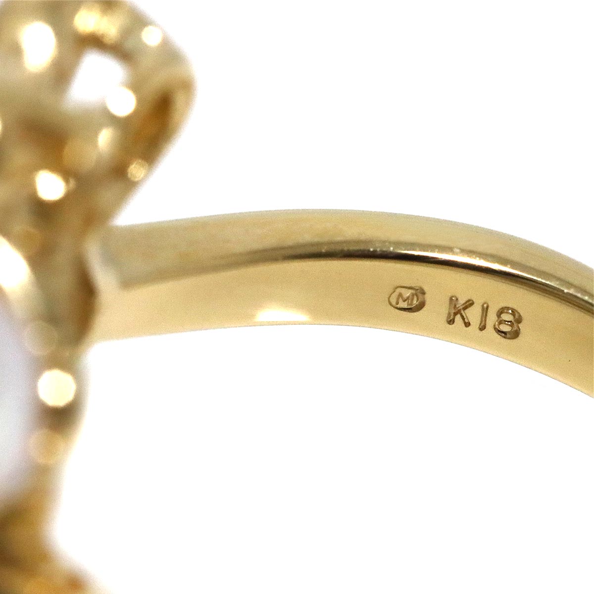Akoya Pearl 6.1mm Ring 18K YG 750 Size6.75(US)