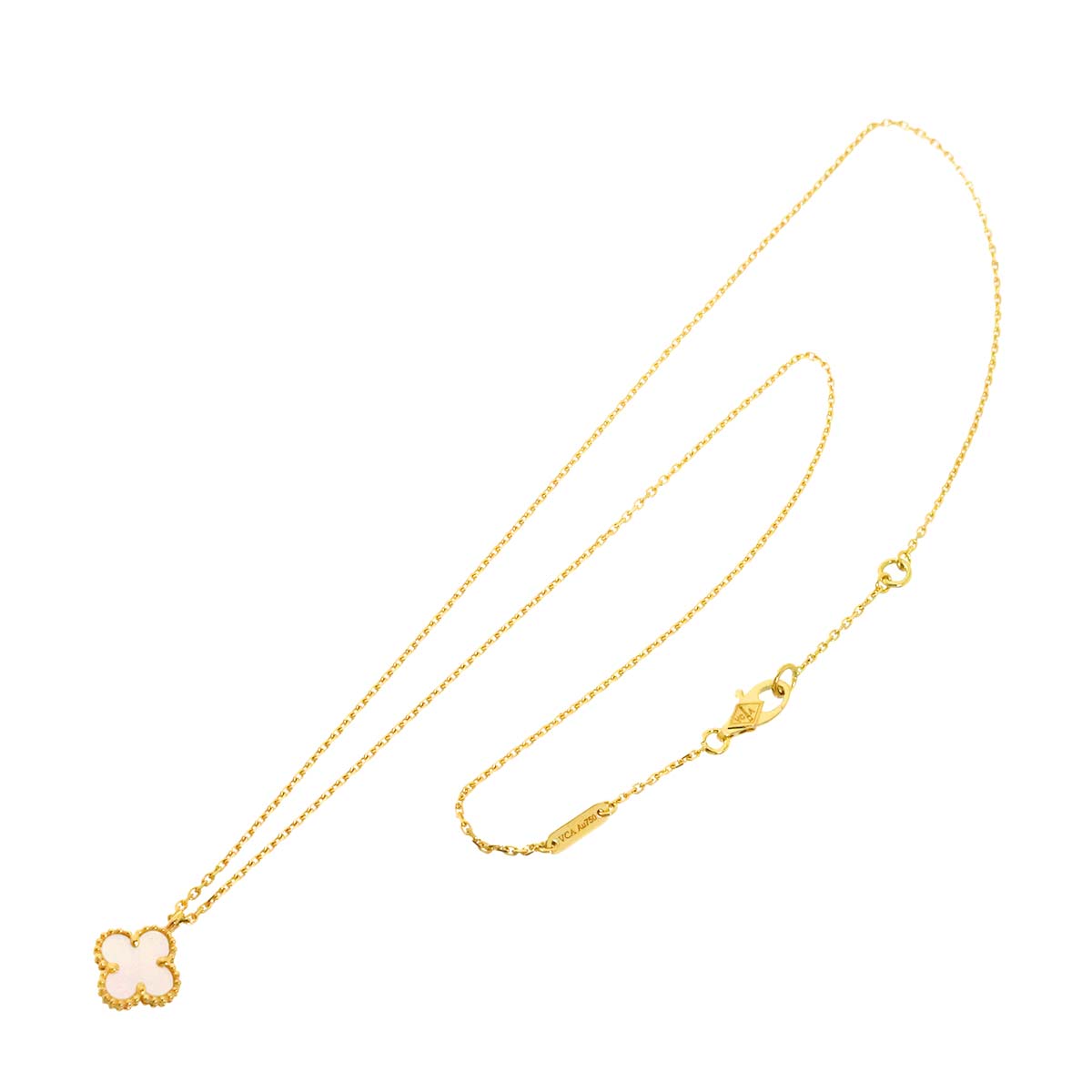 Sweet Alhambra MOP Necklace 18K YG 750