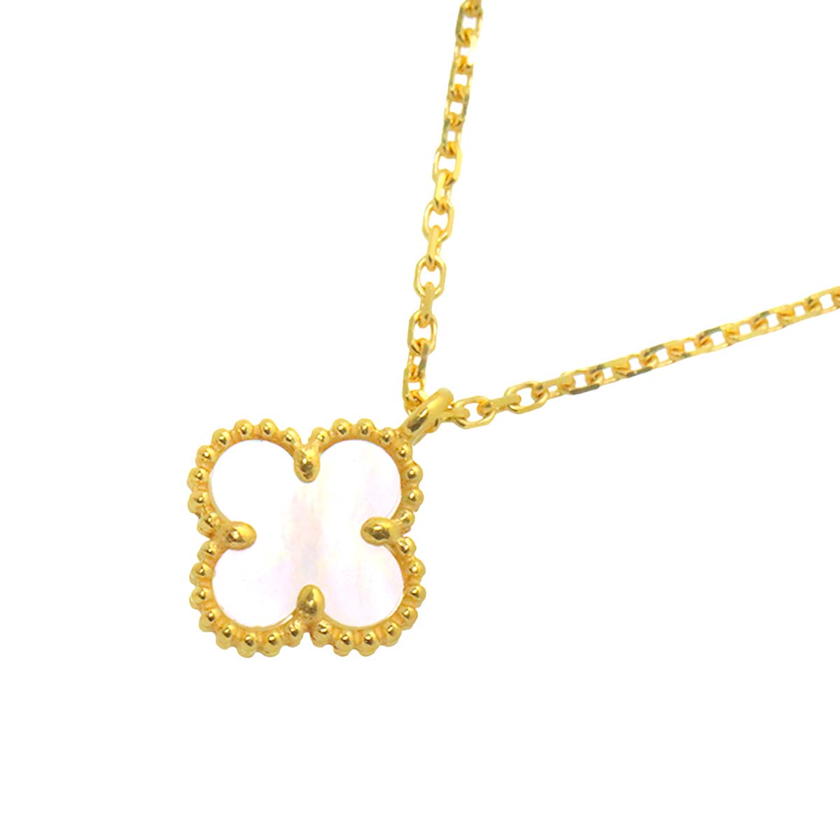 Sweet Alhambra MOP Necklace 18K YG 750